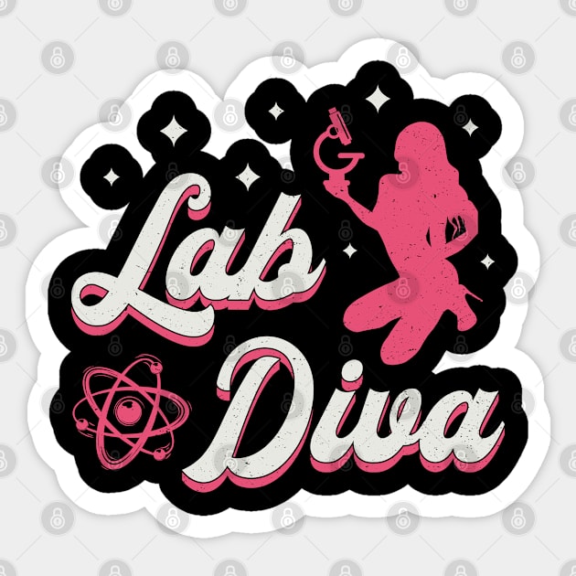 Lab Diva Laboratory Technician Science Lab Tech Sticker by T-Shirt.CONCEPTS